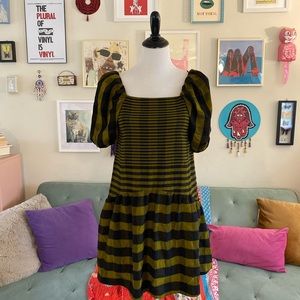 Topshop gingham shift dress